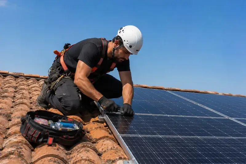 Maintenance et monitoring de panneaux solaires à Chalabre